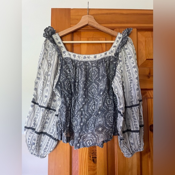 EUC Mostly Meadows Free People Blouse, Small - Picture 3 of 4